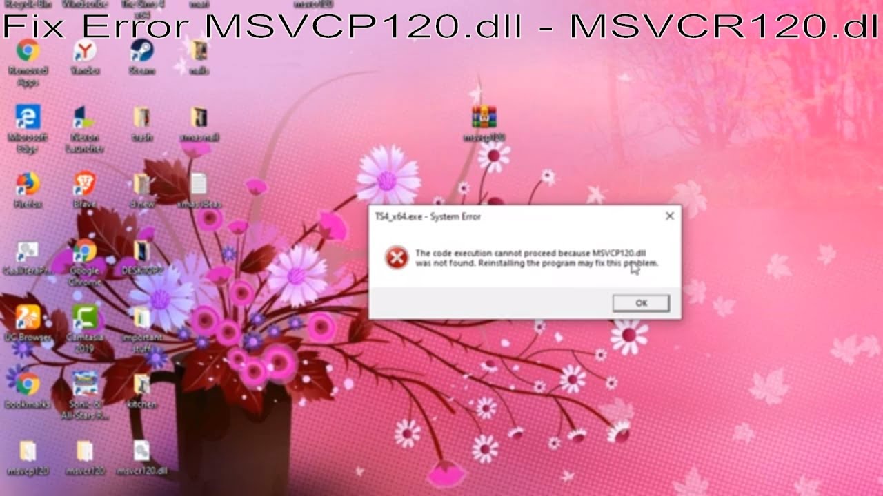 msvcp120 dll missing sims 4